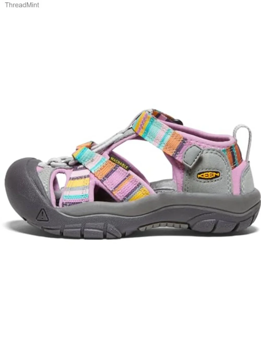 Unisex-Child Closed Toe Fisherman Water Sandals with Hook & Loop Closure